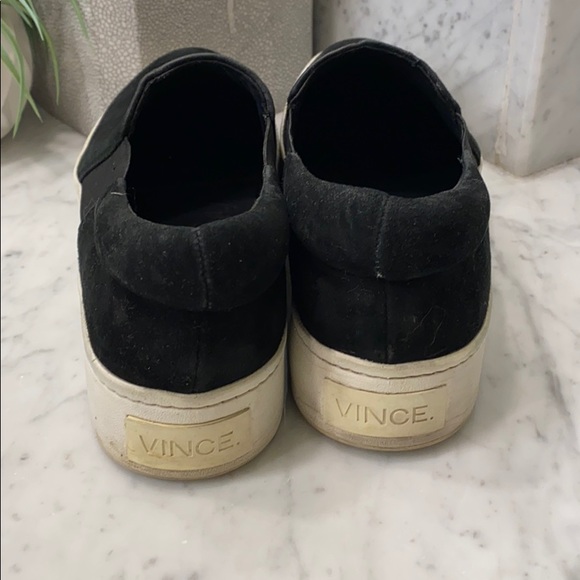 Vince Black Warren Suede Sneakers - Picture 5 of 11